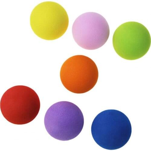 2pcs EVA Foam Golf Balls Hot new Yellow/Red/Blue Rainbow Sponge Indoor golf Practice ball Training Aid