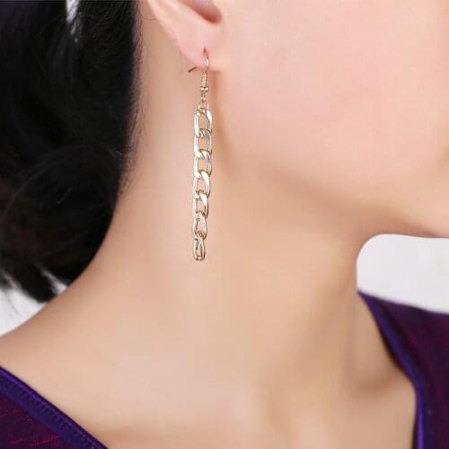 2020 new fashion chain earrings punk style tassel earrings zinc alloy pop earrings jewelry with ladies accessories