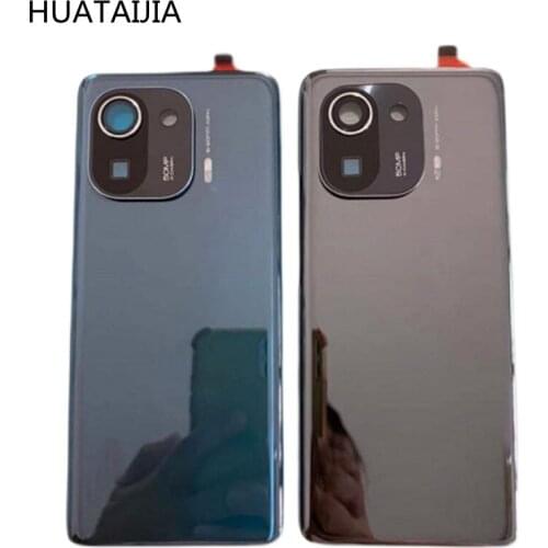 New 6.81inch For Xiaomi Mi 11 pro Original Glass Back Rear Housing mi 11 pro case
