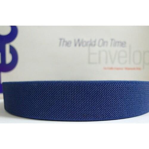 12 Meters 1" 25mm Wide #033 NAVY BLUE Color Suspender Elastic Webbing Great For Pacifier Clips