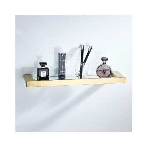 Bathroom Shelves Stainless Steel Wall Mount Shower Corner Shelf Shampoo Storage Basket Modern Home Accessories Holder DG8313K