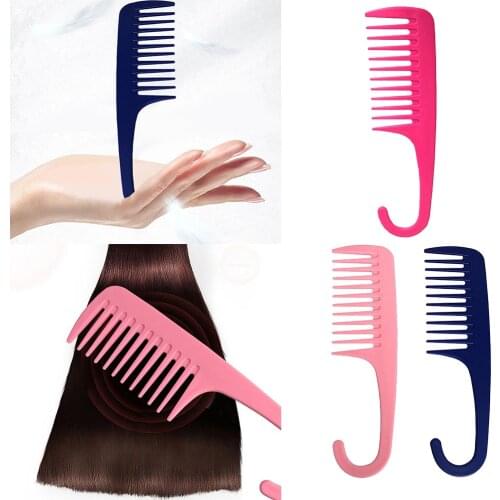 Wide Tooth Comb Shower Comb With Hook For Curly Wet Dry Hair, Made of High Quality PP Plastic, the Service Life is Longer