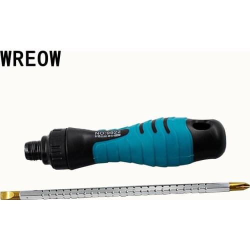 Adjustable Screwdriver rod Screw bit Two-way Slotted CR-V Magnetic Precision Screw Driver Bit Ergonomic Hand Grip Removable Tool