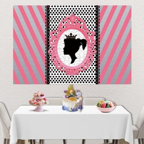 Pink Beautiful Girl Princess Background for Portrait Photography Birthday Party Banner Decors Backdrops Photocall Studio