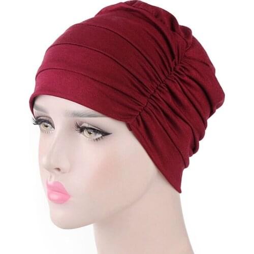 45BF 2018 New Cotton Unisex Cap for Cancer Hair Loss Sleeping Cap Chemotherapy Hat