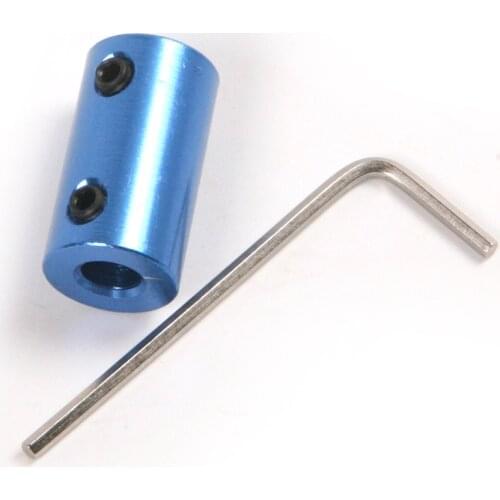 1Pcs New Blue Ship Die Drive Shaft Coupler Aluminum Oxide Shaft Connector Vehicle Model Aviation Motor Connecting Shaft Drive