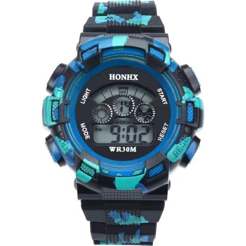 Waterproof LED Digital Sport Watches Children Boy Clock Relogio Leisure Male Baby Enfant Ceasuri Waterproof Military Hodinky W50