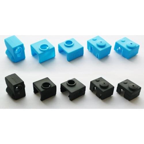 3D Printer V5/V6 volcano Protective Silicone Sock Insulation Cover Case for Heater Block MK8 / MK10 /MK9 Silicone sleeve Hot End