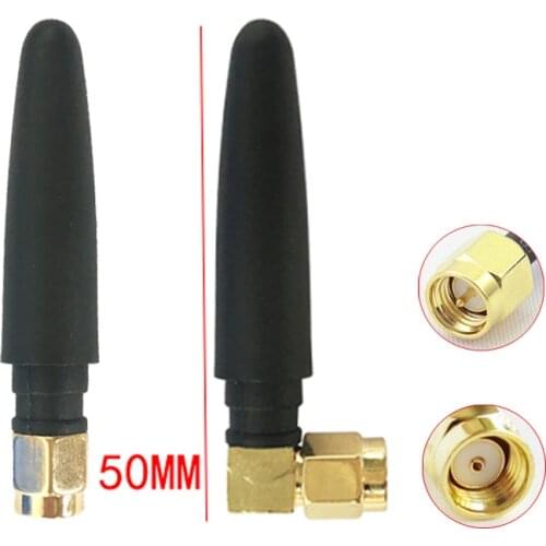 2.4G small pepper elbow antenna 2PCS 2400MHZ WIFI Bluetooth antenna 2DB length 5CM SMA connector