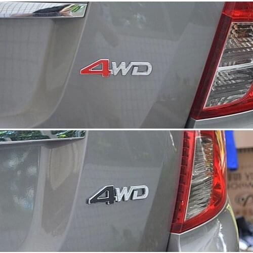 3D 4WD 4x4 Metal Sticker For Renault Duster Megane 2 3 Logan Captur Laguna kia rio k2 Sportage 2017 Cerato Sorento Accessories