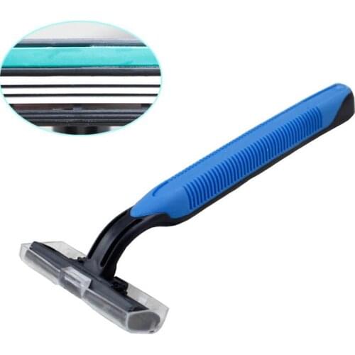 5pcs/set Unisex Blue Manual Razor Lady Shaver Razor Leg Hair Armpit Hair Remover Female Shaver