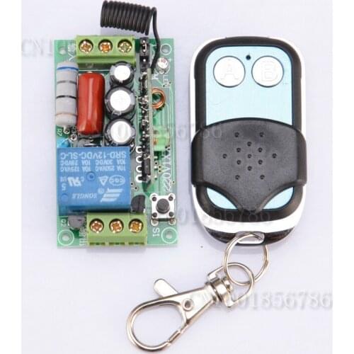220V 1CH 10A RF Wireless Remote Switch 315MHZ/433.92MHZ For Light Lamp LED SMD ON OFF With Cover Prevent The Pressing