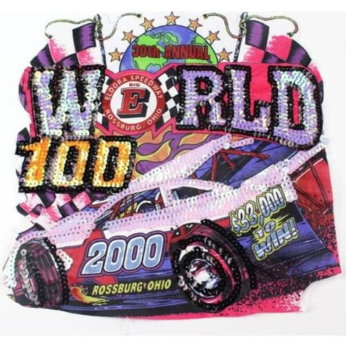 Oversized Square Sequins Patches T-shirt Dress Adornment Decals Of Patches Need To Hand Sewing Clothing DIY