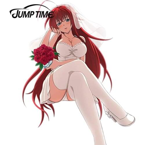 JumpTime 13cm x 10cm Super Sexy Japanese Anime High School DxD Cartoon Car Styling Vehicle Creative Car Sticker Accessories