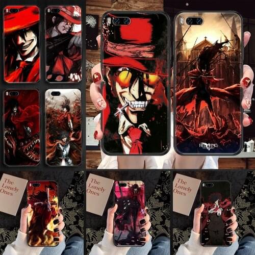 Alucard Hellsing Phone case For Xiaomi Mi Max Note 3 A2 A3 8 9 9T 10 Lite Pro Ultra black luxury cell cover 3D hoesjes painting