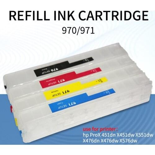 Hp ProX 451dn X451dw X551dw X476dn X576dw Continuous supply system 970 971 ink cartridge continuous supply empty bottle