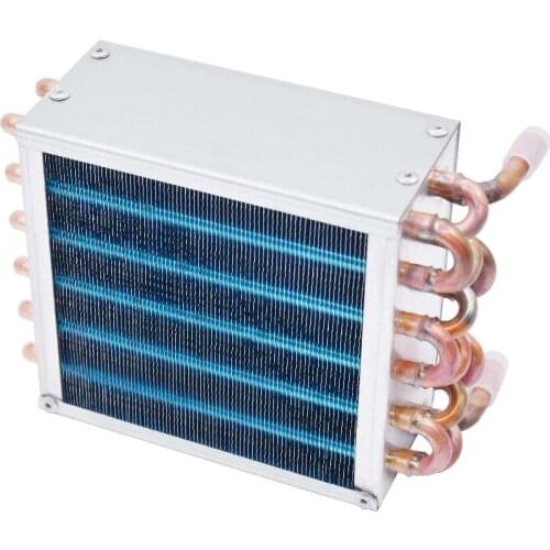 Freezer refrigerator condenser small radiator water-cooled air-cooled universal homemade finned fin type