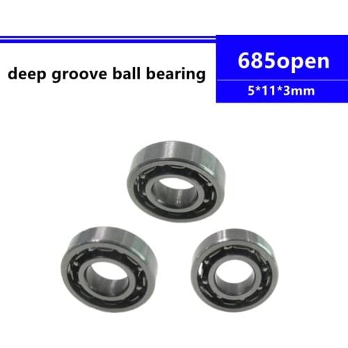 50/100/500pcs 685A AX5 MR618/5 685K 685 open 5x11x3 mm miniature deep groove ball bearing 5*11*3 mm