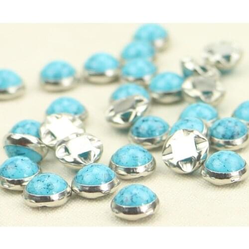 Heat DIY green pine copper ring diameter 1cm round claw hand sewing