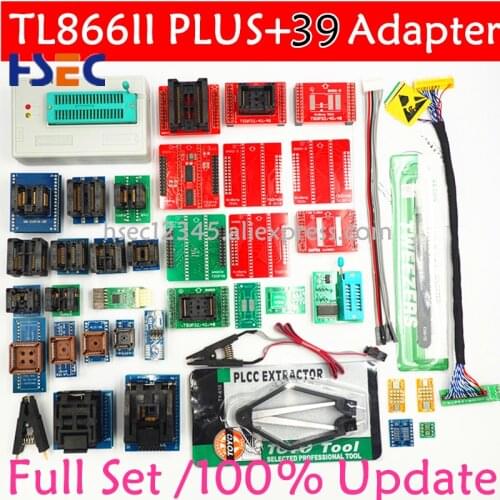 2020 Newest TL866II Plus Universal Original minipro programmer TL866 nand flash AVR PIC Bios USB Programmer adapters sock