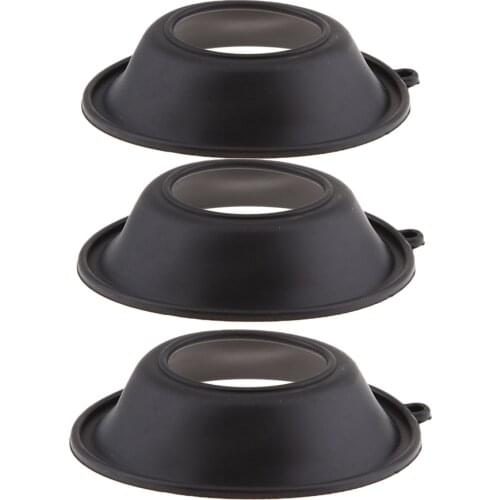 3Pcs Carburetor Repair kit Configure Vacuum Diaphragm Fit for Honda VLX 400 Steed 400 CB750 CBX250, Rubber
