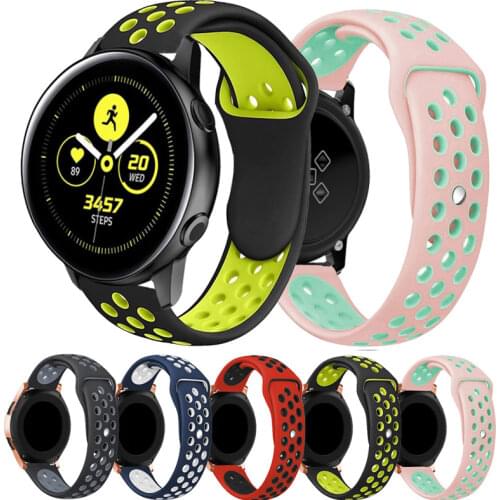 Silicone 22MM Wristbands For Samsung Galaxy Watch 46mm Gear S3 Classic/Frontier Galaxy Watch 3 45mm Bracelet For Huawei GT Strap