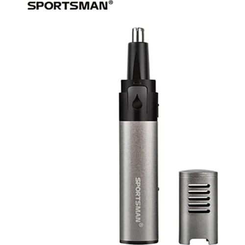 SPORTSMAN SM-423 USB Rechargeable Nose Hair Trimmer Metal Tube Body Nose Hair Shaving Device Water Washing Nostril Cleaner