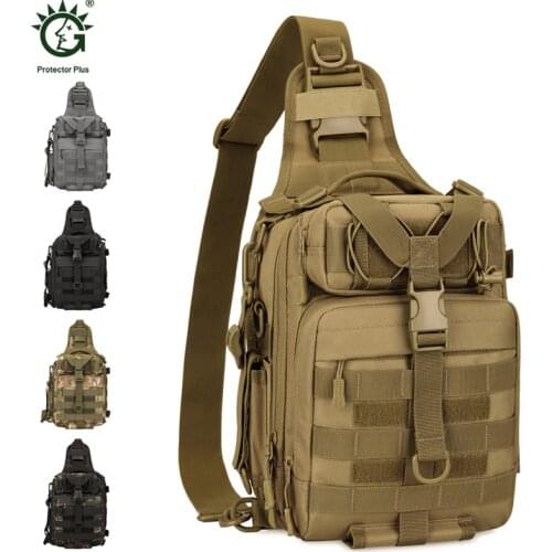 Tactical Sling Bag Pack Military Shoulder Backpack Everyday Carry Bag Big Molle EDC Hiking Fishing Hunting Military Bags