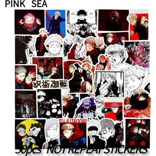 10/30/50Pcs/Set Cartoon Anime Jujutsu Kaisen Waterproof Stickers For Scrapbook Guitar Suitcase Car Skateboards Laptop Luggage