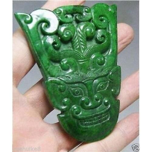 Green Aventurine Jade Stone Craving Lucky elephant Feng Shui statue