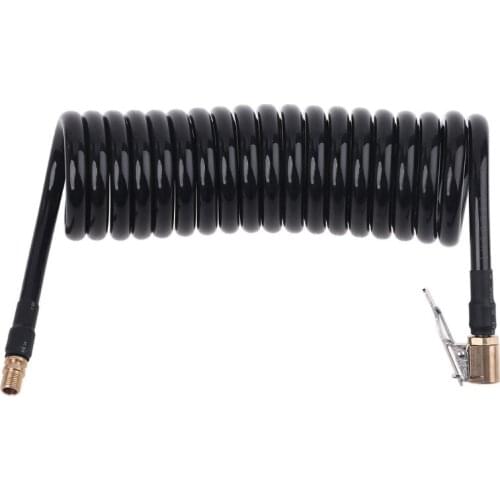 10/16/23/49 Feet (3/5/7/10/15m) PU Heavy-duty Recoil Garden Hose with Quick Air Chuck & 0.305"x32TPI -Valve Fine Thread