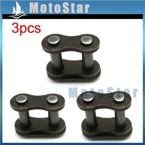 3pcs 25H Chain Spare Master Link For 2 Stroke 33cc 43cc 47cc 49cc Kids ATV Quad Dirt Pocket Bike Gas E Scooter Mini Moto