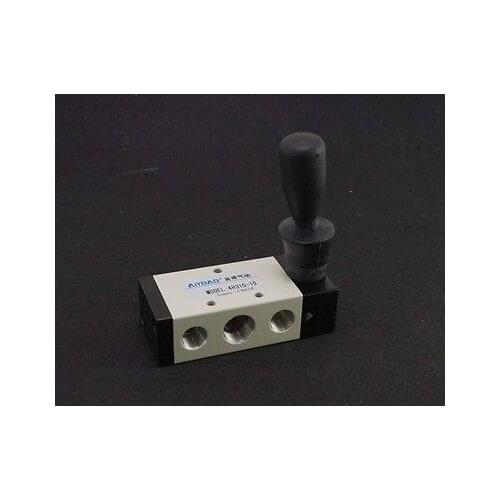 5 Way 2 Position 3/8" BSPT Hand Lever Operated Pneumatic Valve 4H310-10 x 1