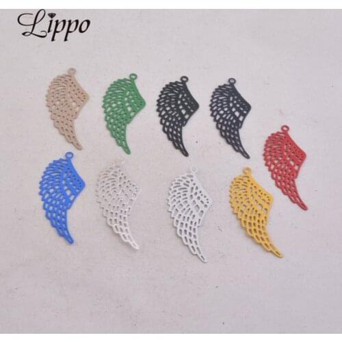 50pcs Ac4579 12mm*32mm Wings Charms Animals Wings Pendants Diy Jewelry Findings