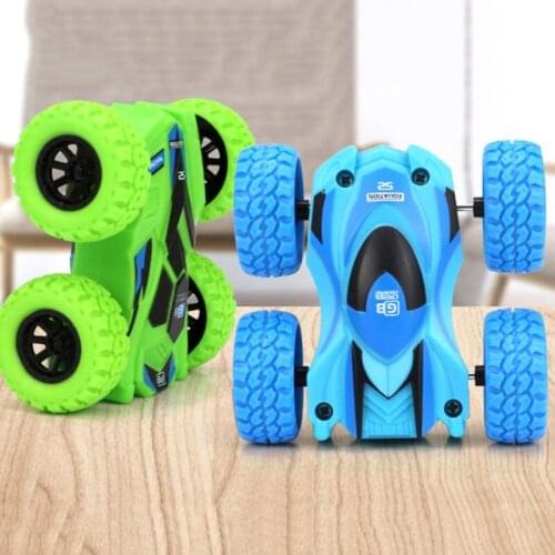 77HD Double-sided Inertial Vehicle Turning Over The Wall 360-degree Rotating Car Cross-country Stunt Toy Car Model Birthday