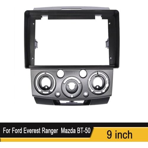 9 inches Car Radio Fascia Frame for Ford Everest Ranger for Mazda BT-50 2006-2010 DVD Player Audio Dash Trim Fascias Panel Bezel