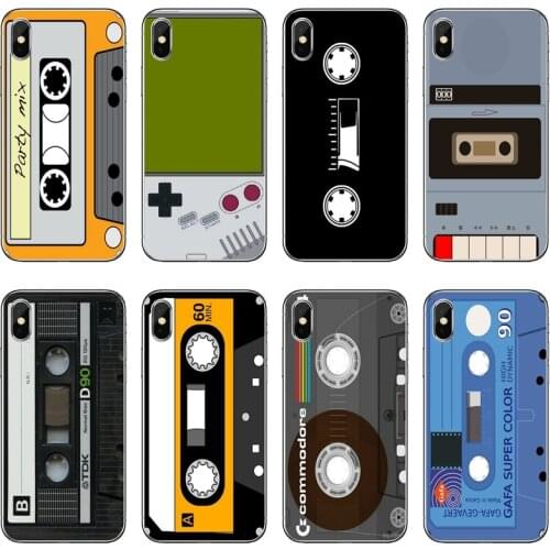 Vintage Magnetic Tape Cassette Soft Phone Case For Samsung Galaxy A70 A60 A50 A40 A30 A10 A9 A7 A5 A3 A8 A6 Plus 2018 2017 2016