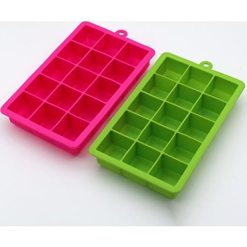 DIY Baking Tools Kitchen Bar Accessories Ice Cream Maker 15 Cavity Ice Tray Square Shape Multi Purpose Multi Purpose