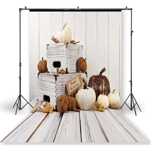 HUAYI Photography Backdrop Newborns Baby Birthday Studio Photo Background Pumpkins Halloween Day Photo Backdrops XT-7303