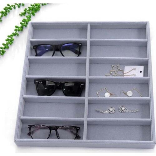 HUNYOO NEW 12 Controls Sunglasses box Spectacles Organizer Glasses Case box Sunglasses Storage box