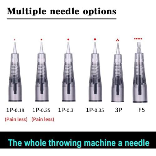 Tattoo Needle Permanent Makeup Screw Cartridge Needles For pmu Machine Extreme Thin 0.18mm 1P 3P 5F 7F