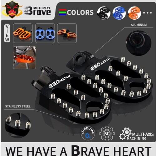 XC-W CNC Foot Pegs Pedal Footrests For KTM 200 250 300 530 XC-W 2006-2016 2015 2014 2013 XC W 200XC-W 250XC-W 300XC-W 530XC-W