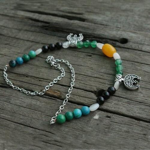 Lanseis 1pcs Viking Jewelry Clothes for Ladies Viking Boob Bling pendant slavic Lunula women jewelry