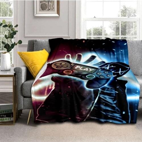 LOUSIDREAM Fleece Blankets On The Sofa