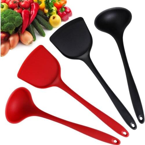 Kitchen Cooking Spoon and Shovel Silicone Kitchenware Set Cooking Spoon and Shovel Non-Stick Pan Set Kitchen Utensils Spatula