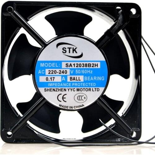 New original SA12038B2H 12038 220-240V 50 / 60Hz 0.17A cabinet cooling fan
