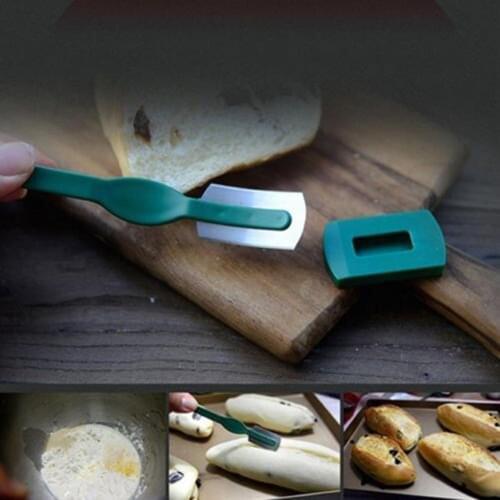 1pc Curved Bread Knife Western-style Baguette Cutting French Toas Cutter Prestrel Bagel Baking Tools Bakers Makers Cooking