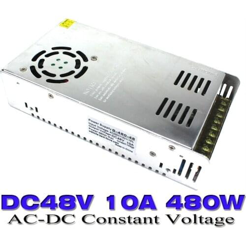 Single output Regulated Switching Power Supply DC48V 10A 480W Voltage Transformer 110v 220V AC to DC 48V smps For Led Strip CNC