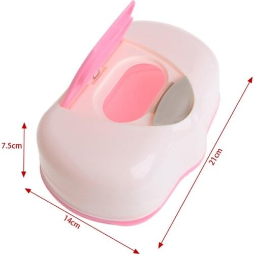Plastic Wet Wipes Storage Case Box Refillable Container 80 Sheets K92A