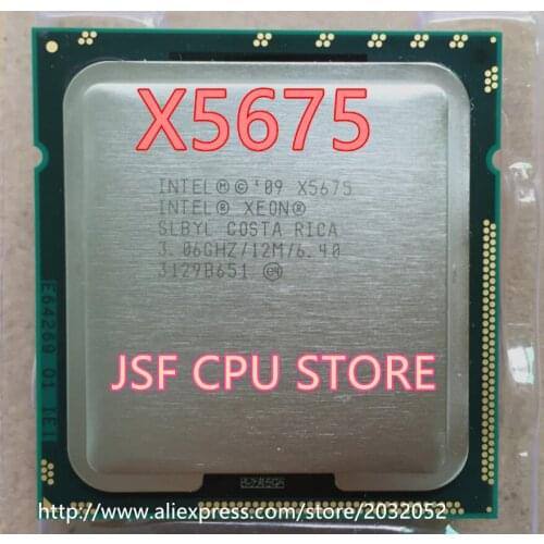 Lntel X5675 x5675 CPU Processor Six-Core/3.06Ghz /L3=12M/95W Socket LGA 1366 Desktop CPU (working 100% Free Shipping)